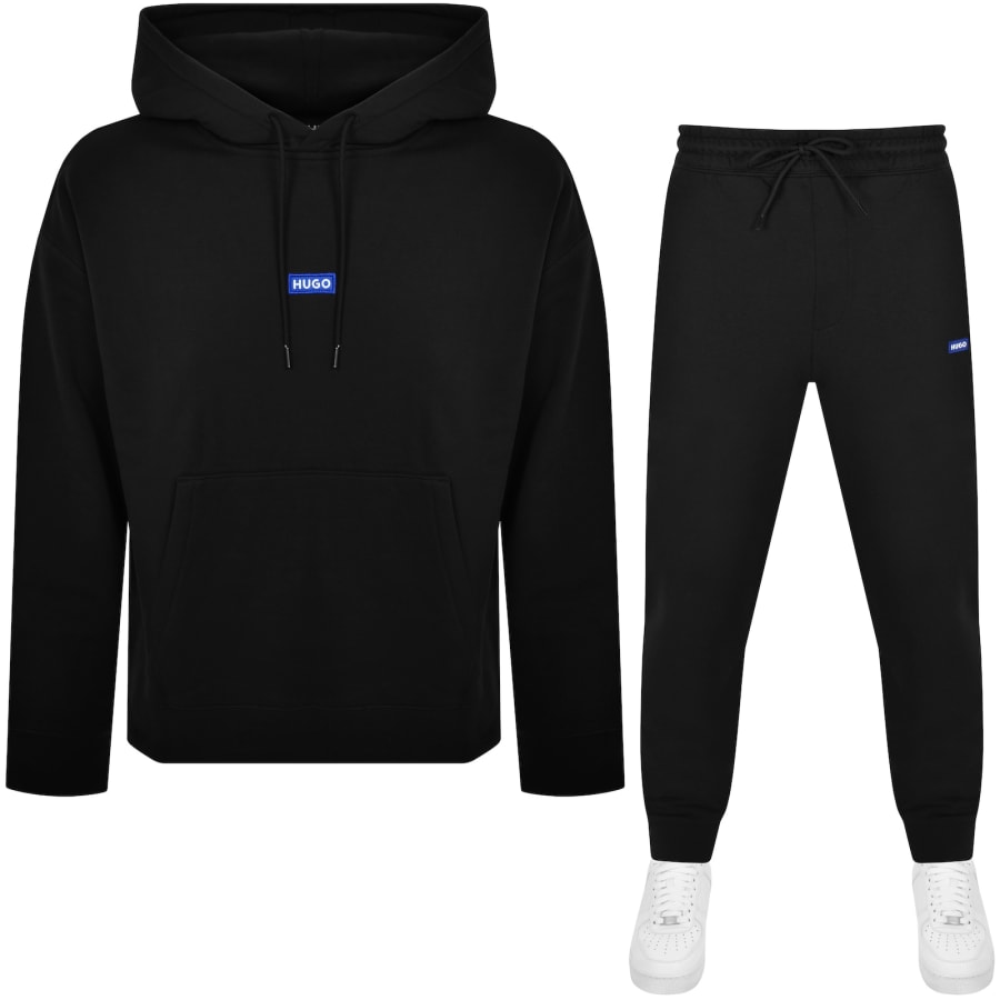 Hugo Blue Nalonsonap Tracksuit Black male Large
